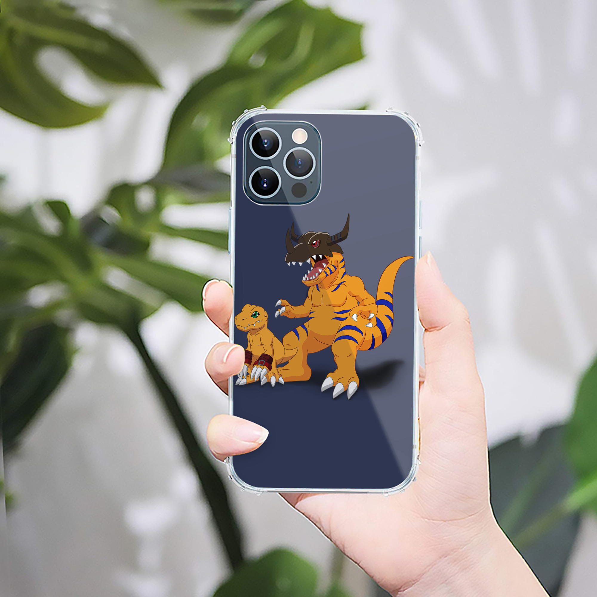 （画像用） Digimon デジタルモンスター/デジモン 【iPhone 12シリーズ対応】透明スマホケース（クリアソフトケース）
